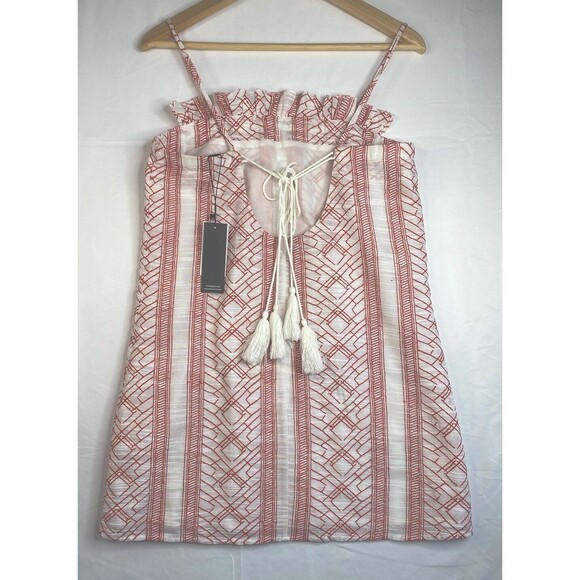 $150 Dolce Vita Women's White Hadley Sleeveless 100% cotton Shift Dress Sz Small - Picture 10 of 13